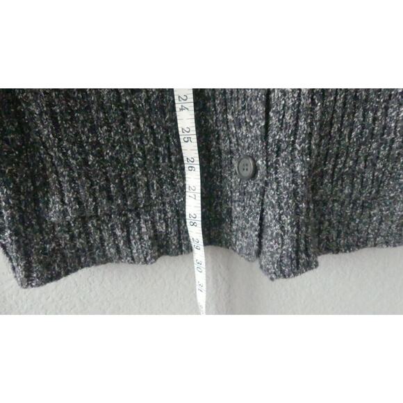 Vtg Partners Tweed Button Front Cardigan Pockets Oversize Size Small - Picture 5 of 9